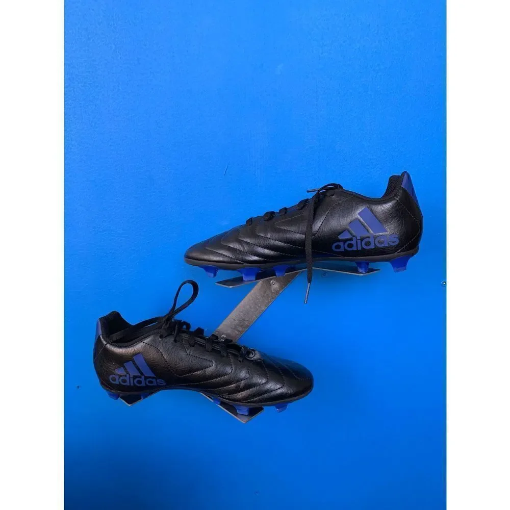 adidas GOLETTO VII FG JR (FV2894) BLACK-BLUE SIZE KIDS And 5.5